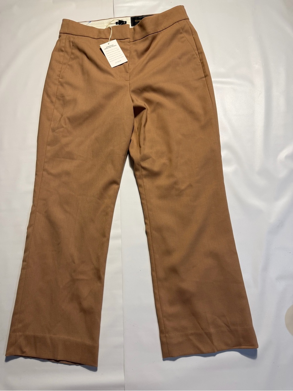 J. Crew City Wool Italian Nova Fides Perfecting Pockets Dress Pants In Beige 8